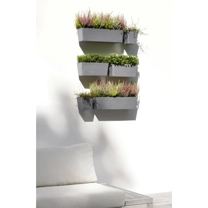 Ecopots Pflanztopf Manhattan Wall M Grau 35 Cm X 17,4 Cm X 15 Cm 4 Ecopots Pflanztopf Manhattan Wall M Grau 35 Cm X 17,4 Cm X 15 Cm – Bild 2
