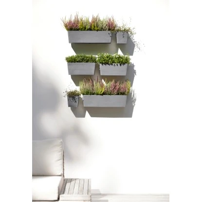 Ecopots Pflanztopf Manhattan Wall S Grau 15 Cm X 17,4 Cm X 15 Cm 4 Ecopots Pflanztopf Manhattan Wall S Grau 15 Cm X 17,4 Cm X 15 Cm – Bild 2