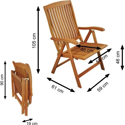 Indoba® Hochlehner Sun Flair Holz Natur Mit Armlehnen 2er Set FSC® 16 Indoba® Hochlehner Sun Flair Holz Natur Mit Armlehnen 2er Set FSC® – Bild 14