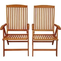 Indoba® Hochlehner Sun Flair Holz Natur Mit Armlehnen 2er Set FSC® 19 Indoba® Hochlehner Sun Flair Holz Natur Mit Armlehnen 2er Set FSC® -Garten & Außenbereich 105201 11001300 2