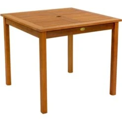 Indoba® Gartenmöbel-Set 5-teilig Lotus Tisch Quadratisch FSC® -Garten & Außenbereich 106841 11001300 10