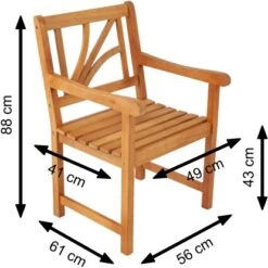 Indoba® Gartenmöbel-Set 5-teilig Lotus Tisch Quadratisch FSC® -Garten & Außenbereich 106841 11001300 9