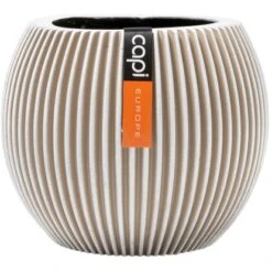 Capi Pflanztopf Groove Kugel Elfenbein 30 Cm X 25 Cm