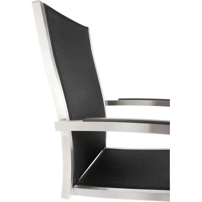 Schwingstuhl Marbella Edelstahl/Schwarz 4 Schwingstuhl Marbella Edelstahl/Schwarz – Bild 2