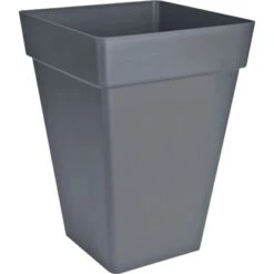 Elho Blumentopf Loft Urban Eckig Hoch 30 Cm X 30 Cm Anthrazit