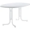 Sieger Klapptisch Mecalit 152/W Oval 140 X 90 Cm Weiß