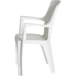 Progarden Stapelsessel Eden Weiß 62 Cm X 60 Cm X 89 Cm -Garten & Außenbereich 1 1346 722244 stapelsess 3