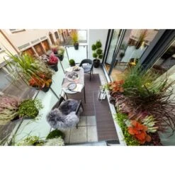 Balkonmöbel-Set Destin 3-teilig Stahl Grau -Garten & Außenbereich 209149 3299 0