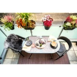 Balkonmöbel-Set Destin 3-teilig Stahl Grau -Garten & Außenbereich 209149 3299 7