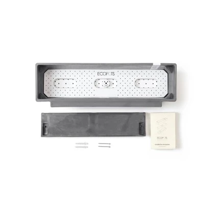 Ecopots Pflanztopf Manhattan Wall L Grau 55 Cm X 15 Cm 5 Ecopots Pflanztopf Manhattan Wall L Grau 55 Cm X 15 Cm – Bild 3