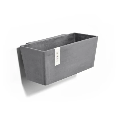 Ecopots Pflanztopf Manhattan Wall M Grau 35 Cm X 17,4 Cm X 15 Cm 3 Ecopots Pflanztopf Manhattan Wall M Grau 35 Cm X 17,4 Cm X 15 Cm