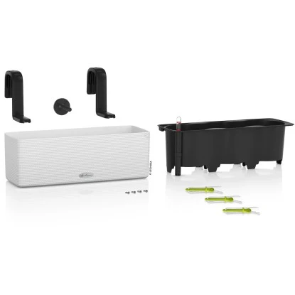 Lechuza Pflanzgefäß Cube Color Triple 40 Cm X 14 Cm X 14 Cm Weiß 4 Lechuza Pflanzgefäß Cube Color Triple 40 Cm X 14 Cm X 14 Cm Weiß – Bild 2