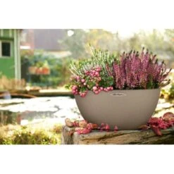 Lechuza Pflanzgefäß Cubeto Stone 40 Sandbeige Ø 40 Cm -Garten & Außenbereich 262682 4186 3