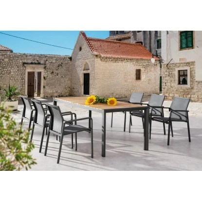 Stapelsessel Rhodos Anthrazit 4 Stapelsessel Rhodos Anthrazit – Bild 2