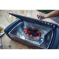 Enders®Holzkohle-Tischgrill Aurora Mirror Copper Raucharm Mit LED-Ambientelich -Garten & Außenbereich 284194 3795 7 1