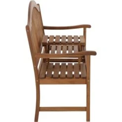 Siena Garden Pisa 3-Sitzer Bank Geölt Gestell Akazienholz FSC® -Garten & Außenbereich 316656 L19597 5