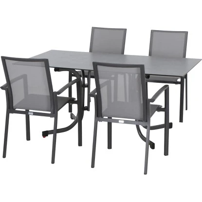 Siena Garden Dining-Set Velia 5-teilig 4 X Sessel 1 X Klapptisch 3 Siena Garden Dining-Set Velia 5-teilig 4 X Sessel 1 X Klapptisch