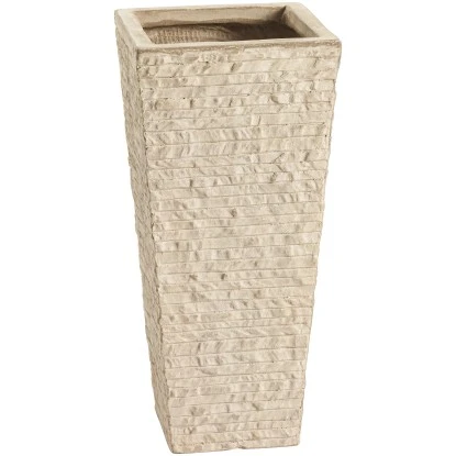 Pflanztopf Bernay 38 Cm X 17 Cm X 17 Cm Beige 3 Pflanztopf Bernay 38 Cm X 17 Cm X 17 Cm Beige