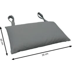 Indoba® 2 X Kopfkissen Premium 95°C Vollwaschbar Grau 20x35 Cm -Garten & Außenbereich 356785 11001300 05