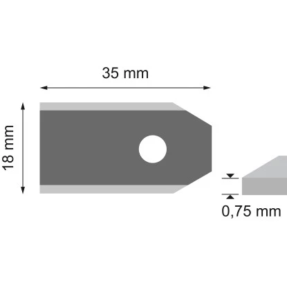 LUX Ersatzklingen-Set Für Mähroboter 0,75 Mm 4 LUX Ersatzklingen-Set Für Mähroboter 0,75 Mm – Bild 2