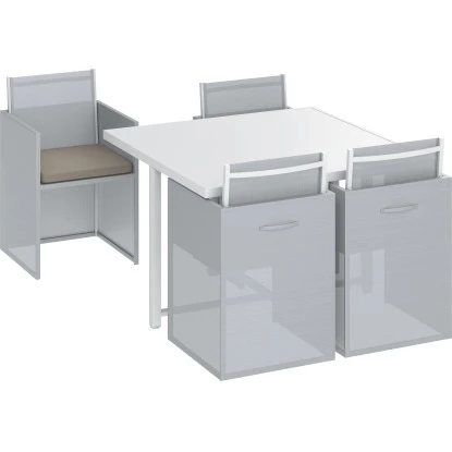 Ersatz-Stuhlkissen Für Palomas Textil-Dining-Set Taupe 4 Ersatz-Stuhlkissen Für Palomas Textil-Dining-Set Taupe – Bild 2