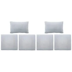 Ersatz-Kissenbezüge Für Olea Balkonmöbelset Grau 6-teilig -Garten & Außenbereich 4007871122400 20