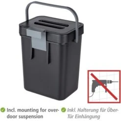 Wenko Abfallsammler Mit Griff Tago Black Outdoor Kitchen 5 L 17 Wenko Abfallsammler Mit Griff Tago Black Outdoor Kitchen 5 L -Garten & Außenbereich 4008838383353 1068 04