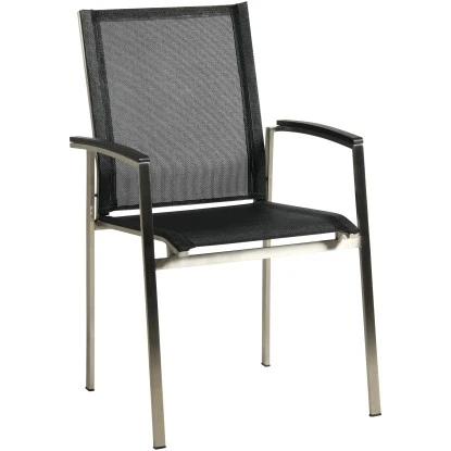 Acamp Set 2x Stapelsessel Auris Edelstahl-Nero 3 Acamp Set 2x Stapelsessel Auris Edelstahl-Nero