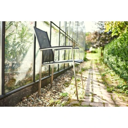 Acamp Set 2x Stapelsessel Auris Edelstahl-Nero 8 Acamp Set 2x Stapelsessel Auris Edelstahl-Nero – Bild 6