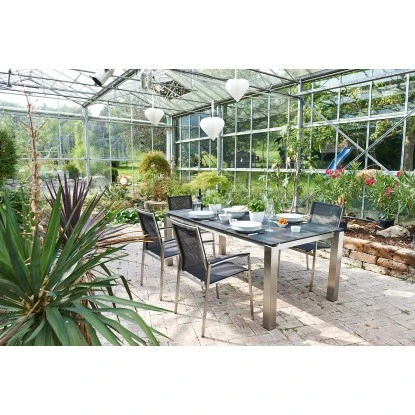 Acamp Set 2x Stapelsessel Auris Edelstahl-Nero 10 Acamp Set 2x Stapelsessel Auris Edelstahl-Nero – Bild 8