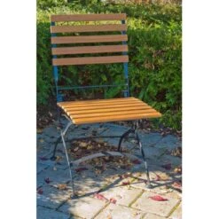 Acamp Set Lindau 2x Stuhl 1x Bank 1x Tisch 120 Cm X 80 Cm Teak-Schwarz -Garten & Außenbereich 4013556500777 3770 05