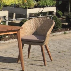 Acamp Set 4x Armsessel Atacama 1x Tisch Atacama 180 Cm X 90 Cm Teak -Garten & Außenbereich 4013556500791 3797 12
