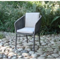 Acamp Set 8x Armsessel Manhattan 1x Tisch Chicago Mit Automatikauszug Anthrazit -Garten & Außenbereich 4013556501040 4045 08