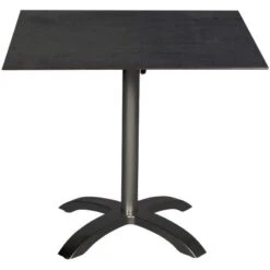 Acamp Set 2x Sessel New York 1x Tisch Acaplan 80 Cm X 80 Cm Grau-Weiß -Garten & Außenbereich 4013556501224 4138 03