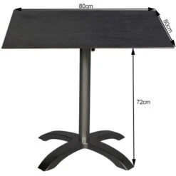 Acamp Set 2x Sessel New York 1x Tisch Acaplan 80 Cm X 80 Cm Grau-Weiß -Garten & Außenbereich 4013556501224 4142 07