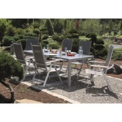 Acamp Klappsessel Urban Platin-Graphit -Garten & Außenbereich 4013556568630 4646 07