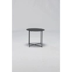 Acamp Beistelltisch Lund Rund Ø 46 Cm Anthrazit -Garten & Außenbereich 4013556574709 4967 01