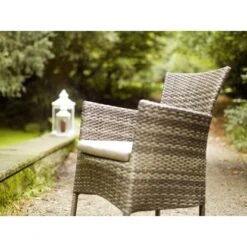 Acamp Set 4x Stapelsessel Cesar 58 Cm X 59 Cm X 84 Cm Taupe -Garten & Außenbereich 4013556589444 5053 05