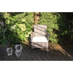 Acamp Set 4x Stapelsessel Cesar 58 Cm X 59 Cm X 84 Cm Taupe -Garten & Außenbereich 4013556589444 5054 06