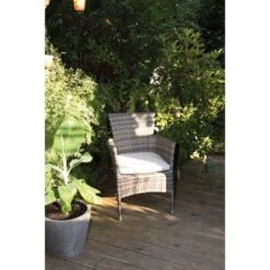 Acamp Set 4x Stapelsessel Cesar 58 Cm X 59 Cm X 84 Cm Taupe -Garten & Außenbereich 4013556589444 5055 07