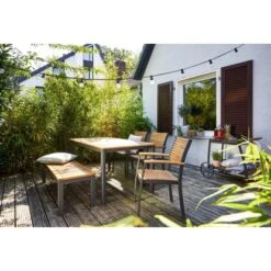 Gartentisch Bonlee Rechteckig FSC®-Holz Braun 166 Cm X 90 Cm -Garten & Außenbereich 4045456