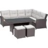 Lounge-Set Mit Esstisch Vermont 5-teilig Polyrattan Rechts Deep Water Concrete 2 Lounge-Set Mit Esstisch Vermont 5-teilig Polyrattan Rechts Deep Water Concrete -Garten & Außenbereich 4048124987063 S05 220818