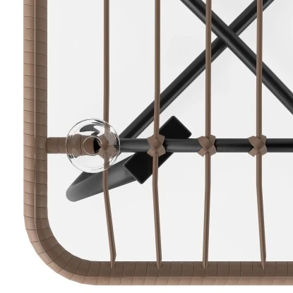 Balkonmöbel-Set Willmar 3-teilig Polyrattan Beige 8 Balkonmöbel-Set Willmar 3-teilig Polyrattan Beige – Bild 6