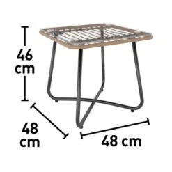 Balkonmöbel-Set Willmar 3-teilig Polyrattan Beige 17 Balkonmöbel-Set Willmar 3-teilig Polyrattan Beige -Garten & Außenbereich 4048124997611 VM 02