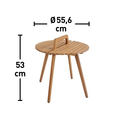 Beistelltisch Roxboro FSC® Rund 53 Cm X Ø 55,6 Cm Eichenoptik 4 Beistelltisch Roxboro FSC® Rund 53 Cm X Ø 55,6 Cm Eichenoptik – Bild 2