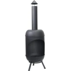 Stahlkamin Schwarz -Garten & Außenbereich 4048126040896 S01 220620 L 1