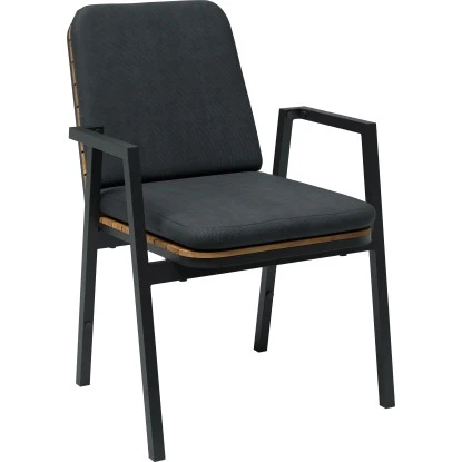 Dining-Sessel Olary 69,5 Cm X 60 Cm X 86 Cm Akazienholz Dunkelgrau 3 Dining-Sessel Olary 69,5 Cm X 60 Cm X 86 Cm Akazienholz Dunkelgrau