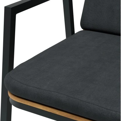 Dining-Sessel Olary 69,5 Cm X 60 Cm X 86 Cm Akazienholz Dunkelgrau 8 Dining-Sessel Olary 69,5 Cm X 60 Cm X 86 Cm Akazienholz Dunkelgrau – Bild 6