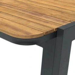 Dining-Tisch Olary 160 Cm X 90 Cm X 75,5 Cm Akazienholz Dunkelgrau -Garten & Außenbereich 4048126617586 40