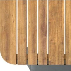 Dining-Tisch Olary 160 Cm X 90 Cm X 75,5 Cm Akazienholz Dunkelgrau -Garten & Außenbereich 4048126617586 50